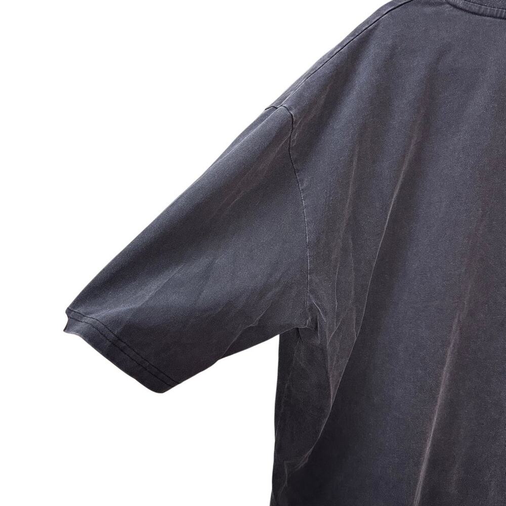 Machus‎ Private Label Men’s Oversized T Shirt Washed Black Size Small - Picture 3 of 5